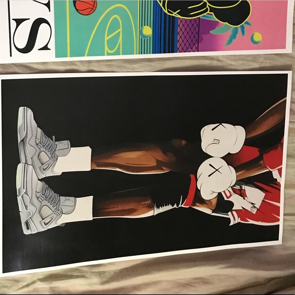 RARE KAWS POSTERS - Picture 2 of 2